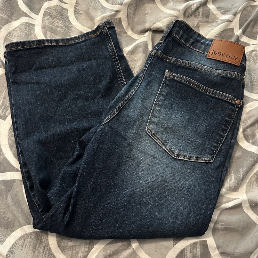 Judy Blue Deep Indigo Straight Jeans